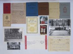 Military ephemera 'Army Form I I224 Army Blood Transfusion Service', 'Compassionate Leave from