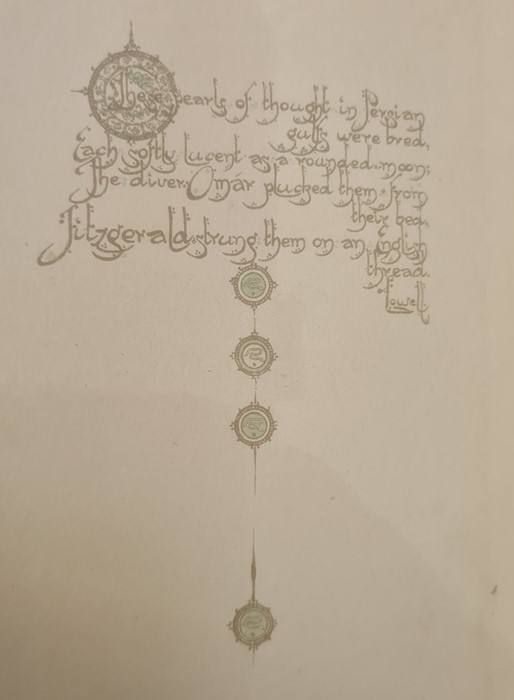 Cadell Mrs ( trans) The Ruba'yat of Omar Khayam" introduction by Richard Garnett, John Lane The - Image 7 of 22