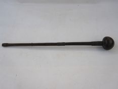 Zulu knobkerrie with wire binding, 69cm in length