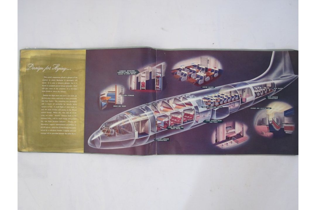 Souvenir brochure celebrating the Brabazon 1 in service, document issued by the British Aeroplane - Image 3 of 5