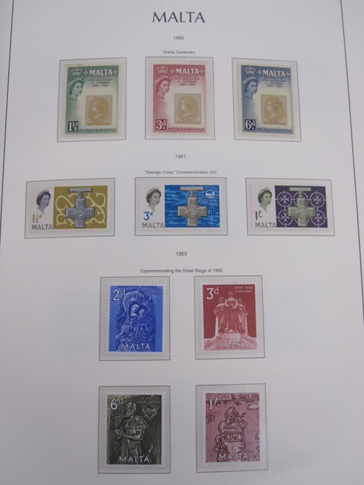 Album of Malta stamps, page of 1/2d 1860 through to 1966 appears complete, includes 1922 10s - Image 15 of 21