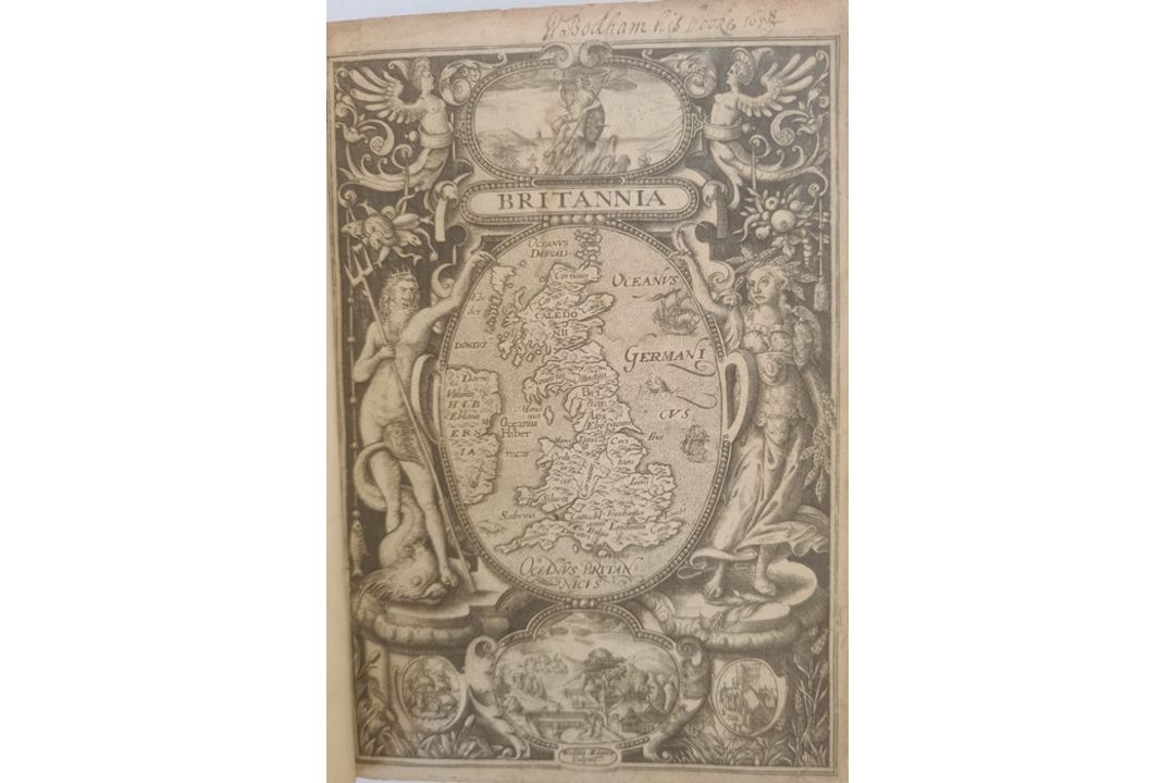 Camden (William) Britannia Sive Florentissimorum regnorum, Angliae, Scotiae, Hiberniae et - Image 4 of 6