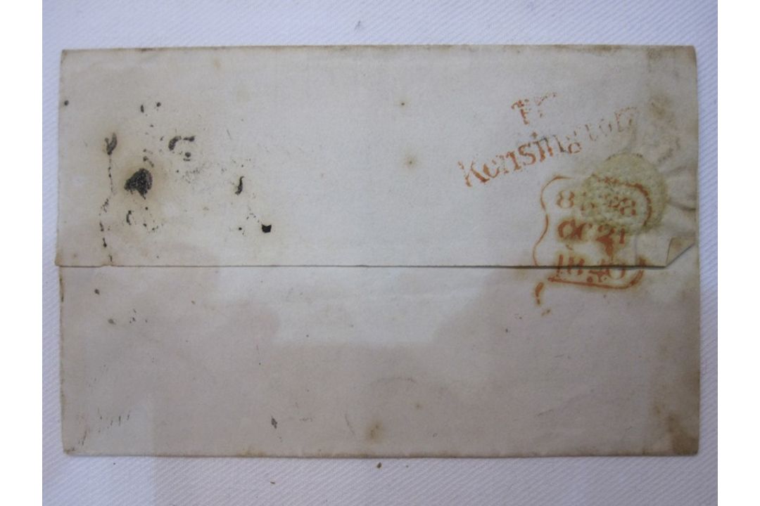 1d black (two margins) on cover, OCT 1840, plus two small envelopes with Indian stamps, 1d black - Image 7 of 9