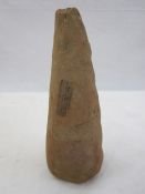 Egyptian terracotta foundation stone, ' Egypt 18-19th dynasty, Translation:- One revered by Osiris