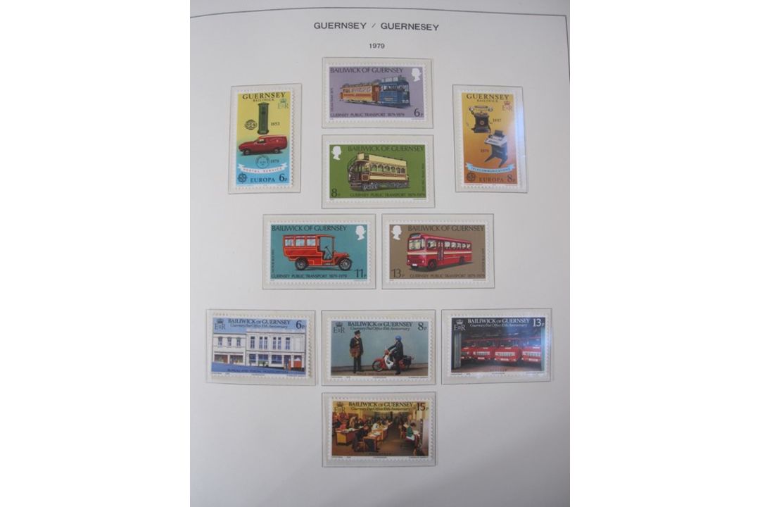 Two Schaubek fitting printed stamp albums for Great Britain and Channel Islands and Isle of Man, - Image 2 of 3