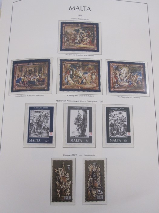 Album of Malta stamps, page of 1/2d 1860 through to 1966 appears complete, includes 1922 10s - Image 20 of 21
