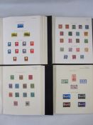 Four Plymouth stamp albums in slipcases of all World material mostly mounted mint and used (4)