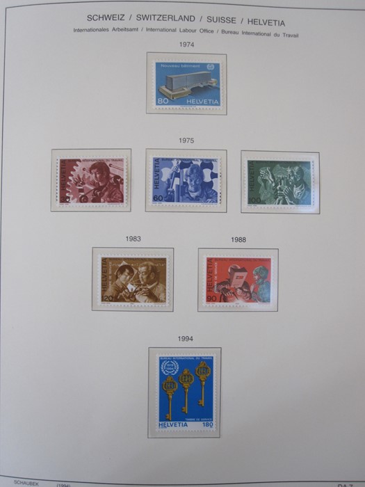 Two Schaubek printed stamp albums for the United Nations, New York 1951-1994, another with - Image 3 of 3