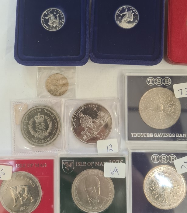 Silver proof 1985 £1 (no cert) Tower of London nickel silver, commemorative, silver proof Isle of - Image 2 of 6