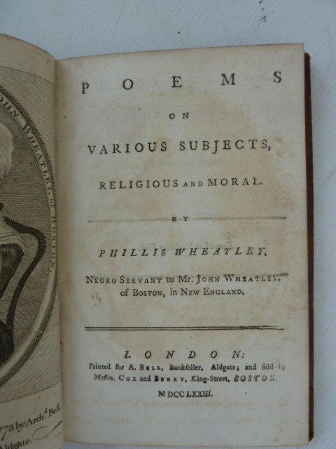 Wheatley, Phillis " Poems on Various Subjects, Religious and Moral by Phillis Wheatley, Negro - Image 11 of 23