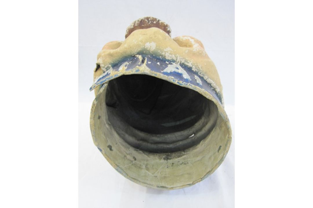 An early to mid 20th century painted Papier Mâché Carnival Parade Head in the form of a policeman, - Image 5 of 5
