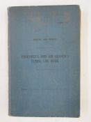 WWII Royal Air Force Observer's and Air Gunners flying log book, named to Lac. R.D. Reeves.