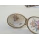 19th century French porcelain figural bonbonniere in Chelsea style modelled with cupid and a - Image 4 of 19