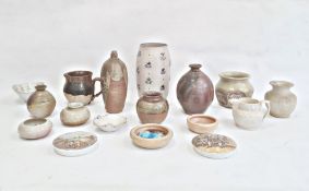 Ewenny pottery small bowl, quantity other studio pottery ceramics to include vases and jugs and
