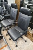 Two Dauphin office swivel chairs (2)
