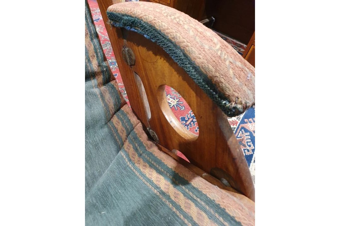 Anglo-Indian campaign chair in the manner of Herbert McNair (1868-1955) Condition ReportSurface - Image 8 of 23
