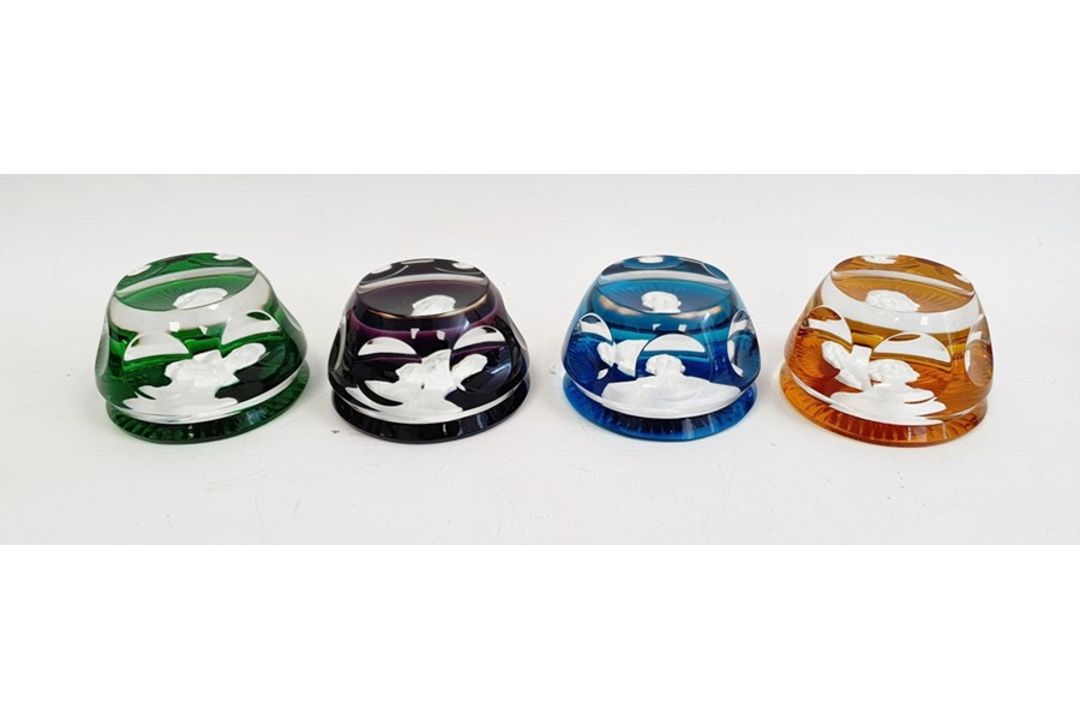 Group of four Baccarat "The Royal Cameos in Crystal" to include Queen Elizabeth II, Prince - Image 3 of 4
