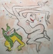 Roberto Sebastian Matta (Chilean/Italian, 1911-2002) Aquatint in colours 'The princess and the