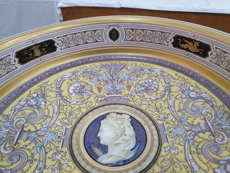 19th century Sevres porcelain presentation tazza or ‘Coupe Cybele’ for the Paris Exposition 1878, - Image 14 of 29
