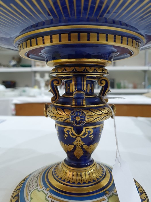 19th century Sevres porcelain presentation tazza or ‘Coupe Cybele’ for the Paris Exposition 1878, - Image 19 of 29