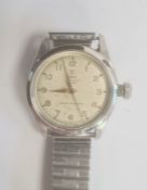 Gentleman's stainless steel Tudor Oyster Royal bracelet watch, the dial with Arabic numerals and