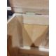 20th century oak coffer, rectangular top with moulded edge, three panels to the front, shaped - Image 14 of 24