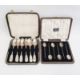 Cased set of six George III silver teaspoons, initialled to handle 'WMR', Dublin 1817, maker's - Image 1 of 4