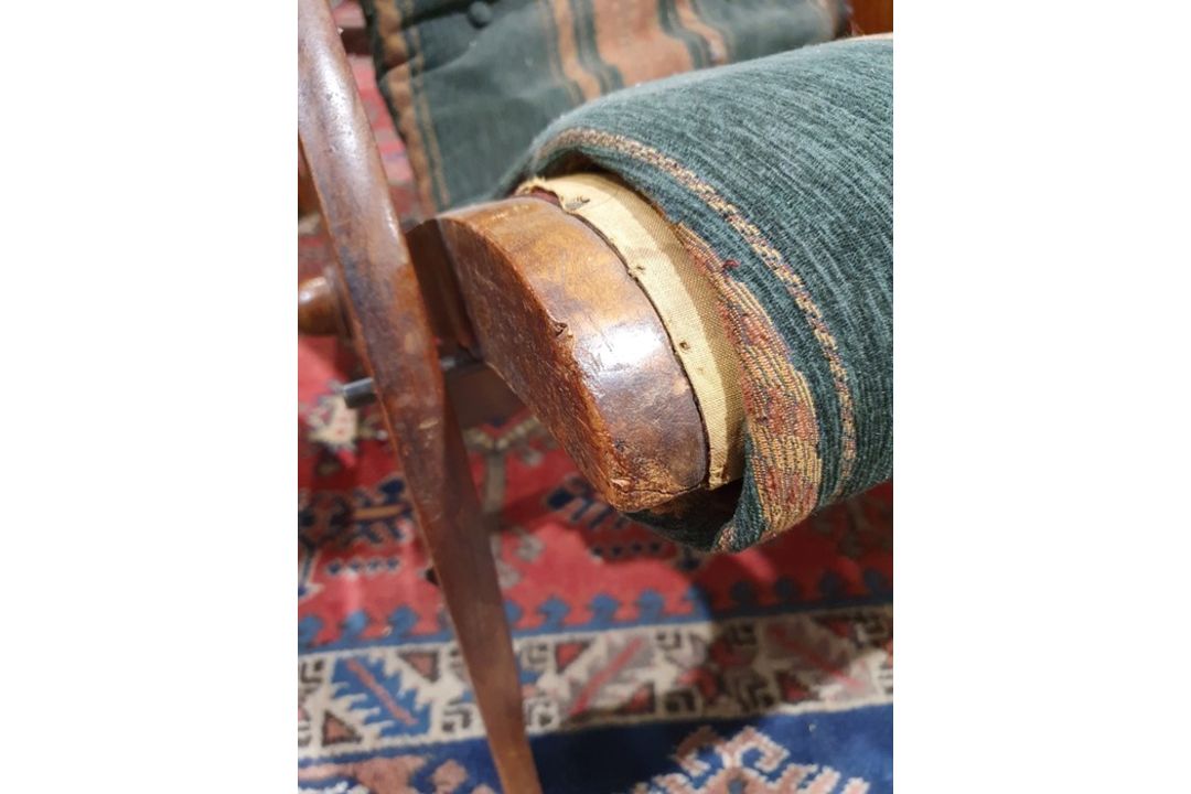 Anglo-Indian campaign chair in the manner of Herbert McNair (1868-1955) Condition ReportSurface - Image 13 of 23