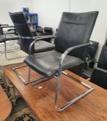 Pair of Dauphin office chairs (2)