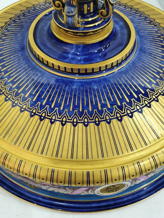 19th century Sevres porcelain presentation tazza or ‘Coupe Cybele’ for the Paris Exposition 1878, - Image 24 of 29