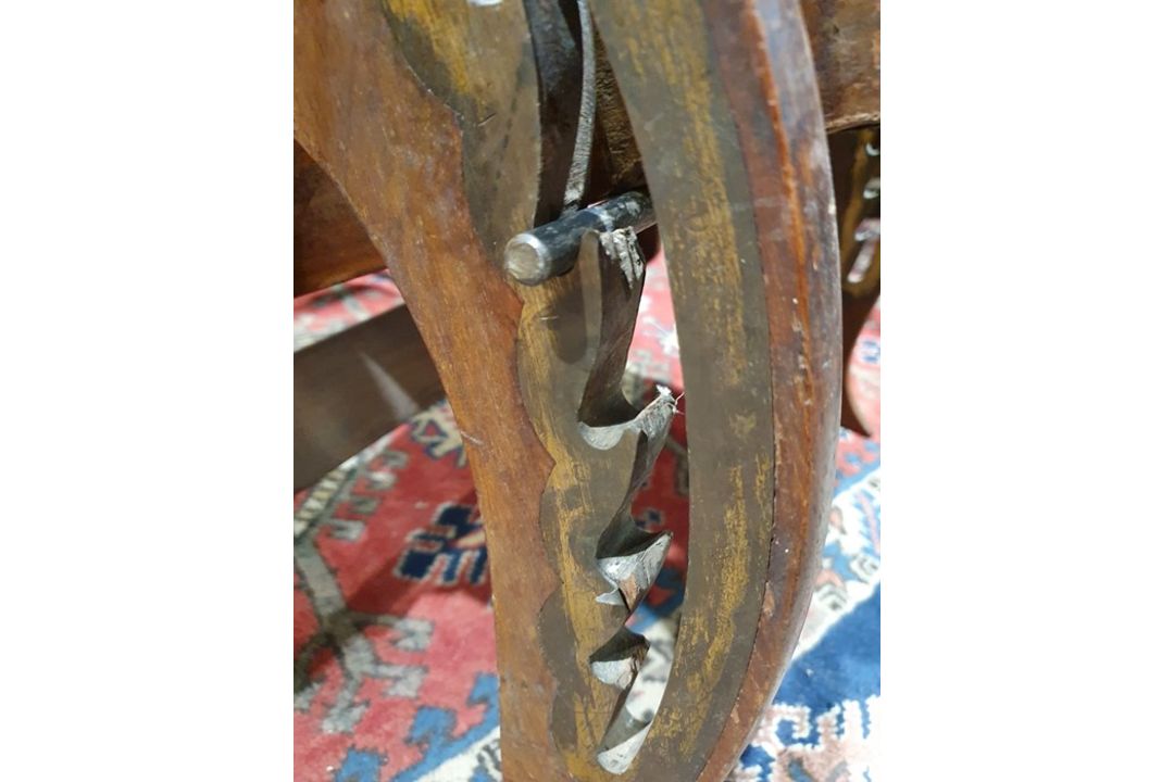 Anglo-Indian campaign chair in the manner of Herbert McNair (1868-1955) Condition ReportSurface - Image 16 of 23