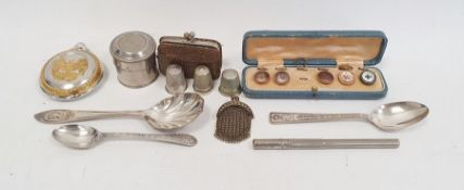 Purple paste fringe necklace, various other vintage diamante fringe necklaces, a part set of