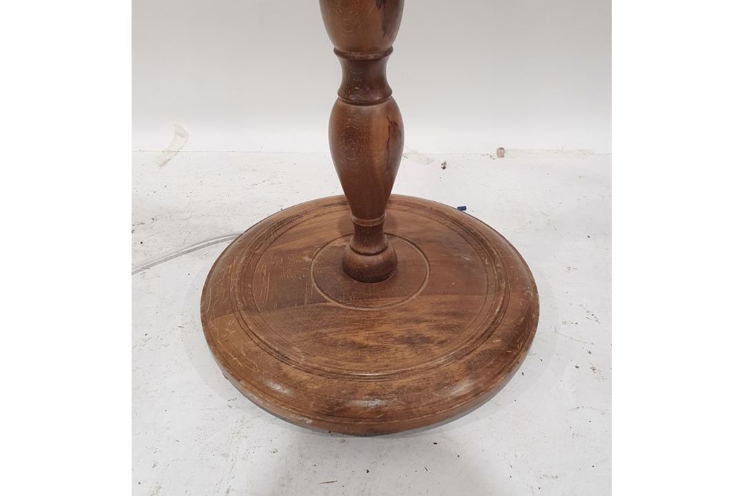 20th century turned and reeded standard lamp, 146cm high - Image 2 of 2