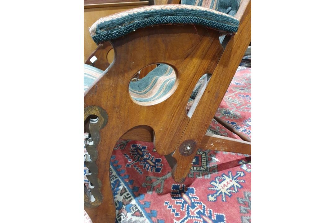 Anglo-Indian campaign chair in the manner of Herbert McNair (1868-1955) Condition ReportSurface - Image 10 of 23