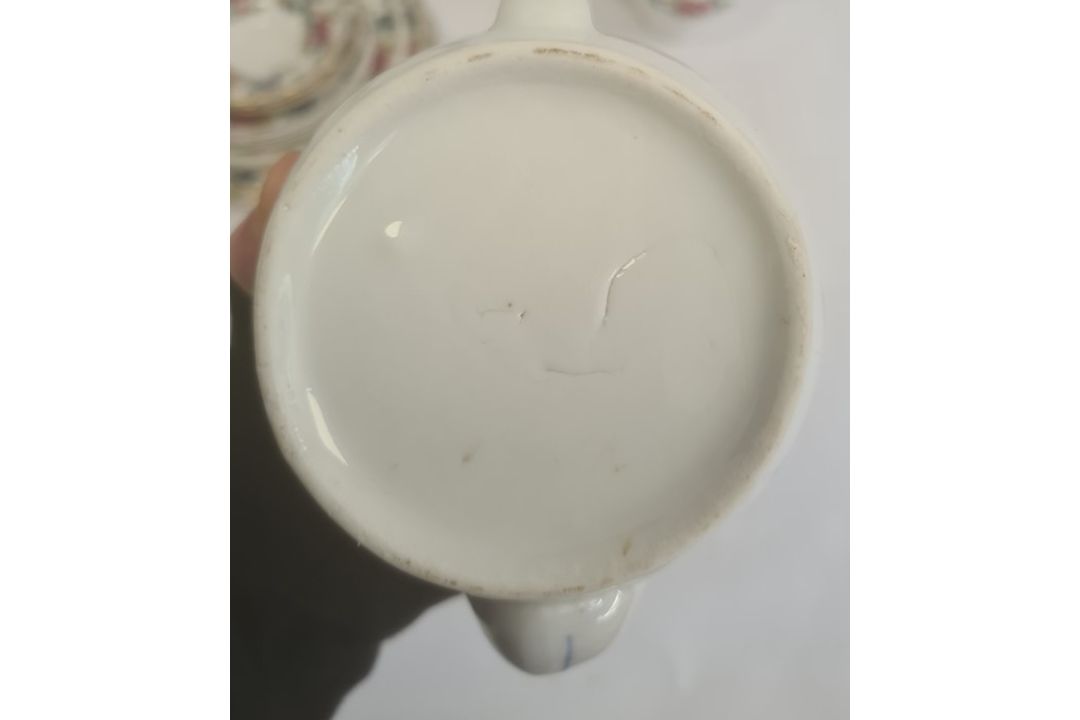 Royal Doulton Booths 'Floradora' teaware and serving dishes and an Oriental blue and white teapot - Image 2 of 3