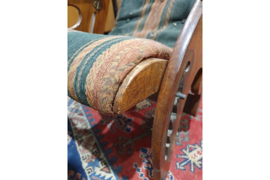 Anglo-Indian campaign chair in the manner of Herbert McNair (1868-1955) Condition ReportSurface - Image 14 of 23