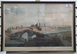 After J Boydell Coloured engraving 