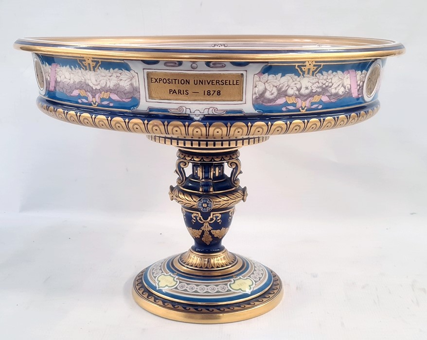 19th century Sevres porcelain presentation tazza or ‘Coupe Cybele’ for the Paris Exposition 1878, - Image 2 of 29