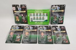 Football ephemera to include boxed Subbuteo World Cup 1982 table soccer players Brazil, a box of