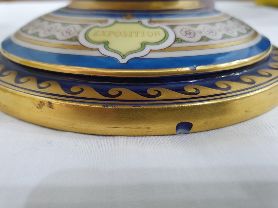 19th century Sevres porcelain presentation tazza or ‘Coupe Cybele’ for the Paris Exposition 1878, - Image 21 of 29
