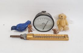 Negretti & Zambra barometer, a Sika thermometer, various padlocks, etc
