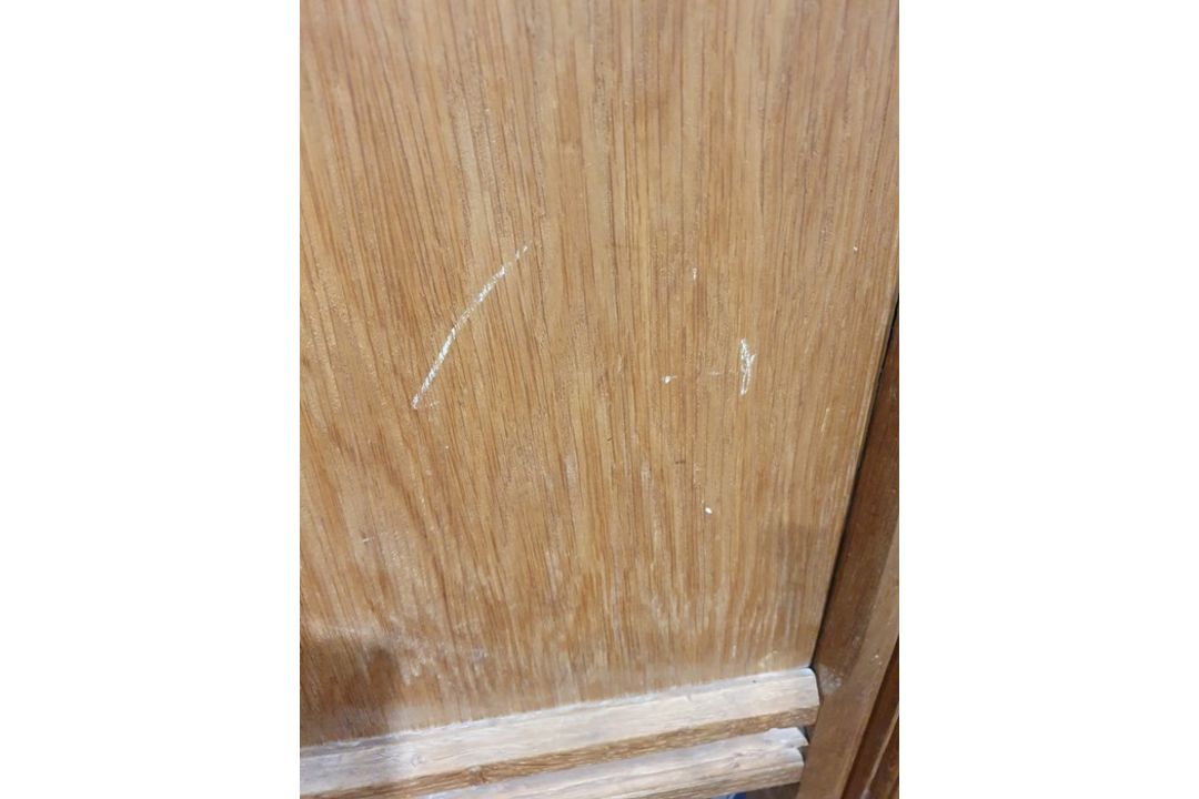 20th century oak coffer, rectangular top with moulded edge, three panels to the front, shaped - Image 7 of 24