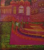 Jacqueline Terachty (1942 - ) Linocut 