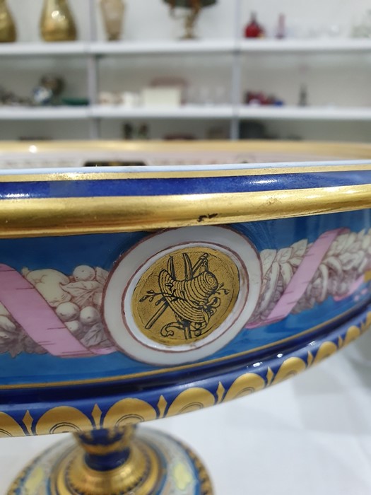 19th century Sevres porcelain presentation tazza or ‘Coupe Cybele’ for the Paris Exposition 1878, - Image 17 of 29