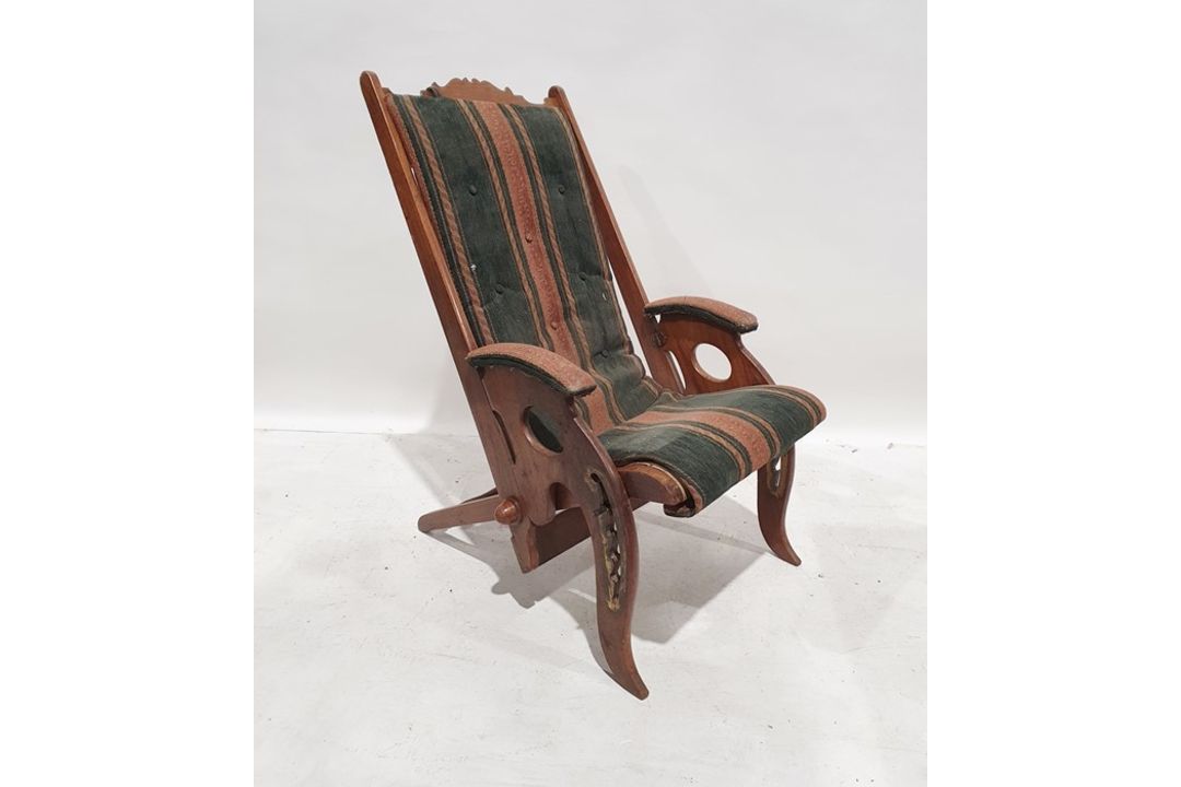 Anglo-Indian campaign chair in the manner of Herbert McNair (1868-1955) Condition ReportSurface - Image 1 of 23