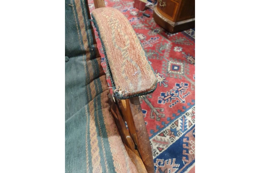 Anglo-Indian campaign chair in the manner of Herbert McNair (1868-1955) Condition ReportSurface - Image 6 of 23