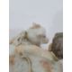 19th century French porcelain figural bonbonniere in Chelsea style modelled with cupid and a - Image 18 of 19