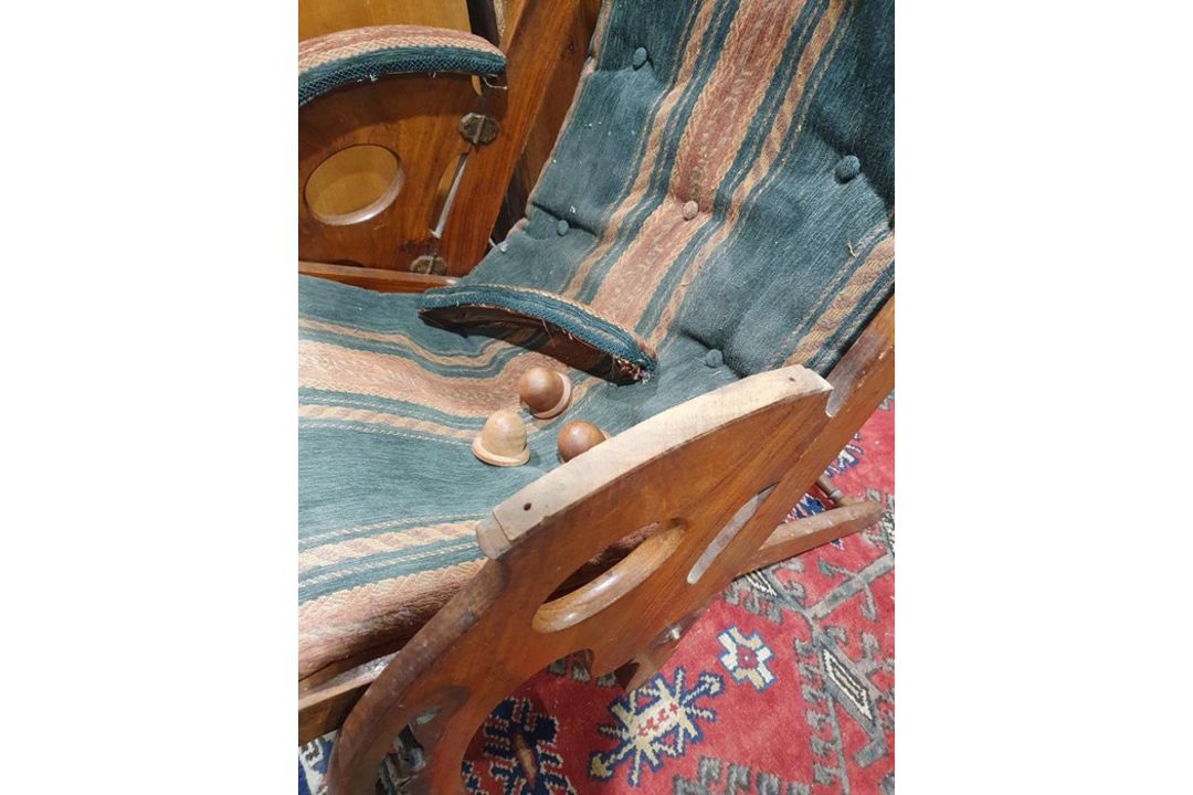 Anglo-Indian campaign chair in the manner of Herbert McNair (1868-1955) Condition ReportSurface - Image 23 of 23