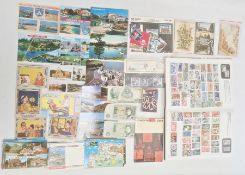 Large quantity of ephemera to include postcards, viz: topographical, humorous etc., album of stamps,