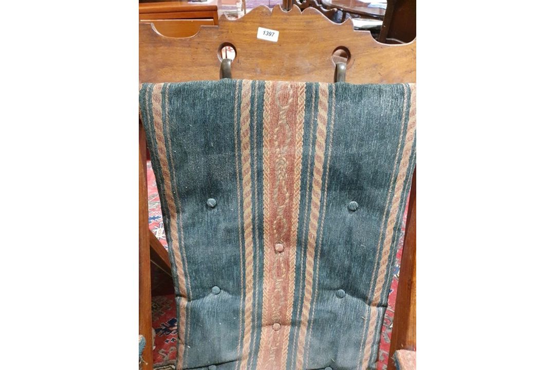 Anglo-Indian campaign chair in the manner of Herbert McNair (1868-1955) Condition ReportSurface - Image 4 of 23
